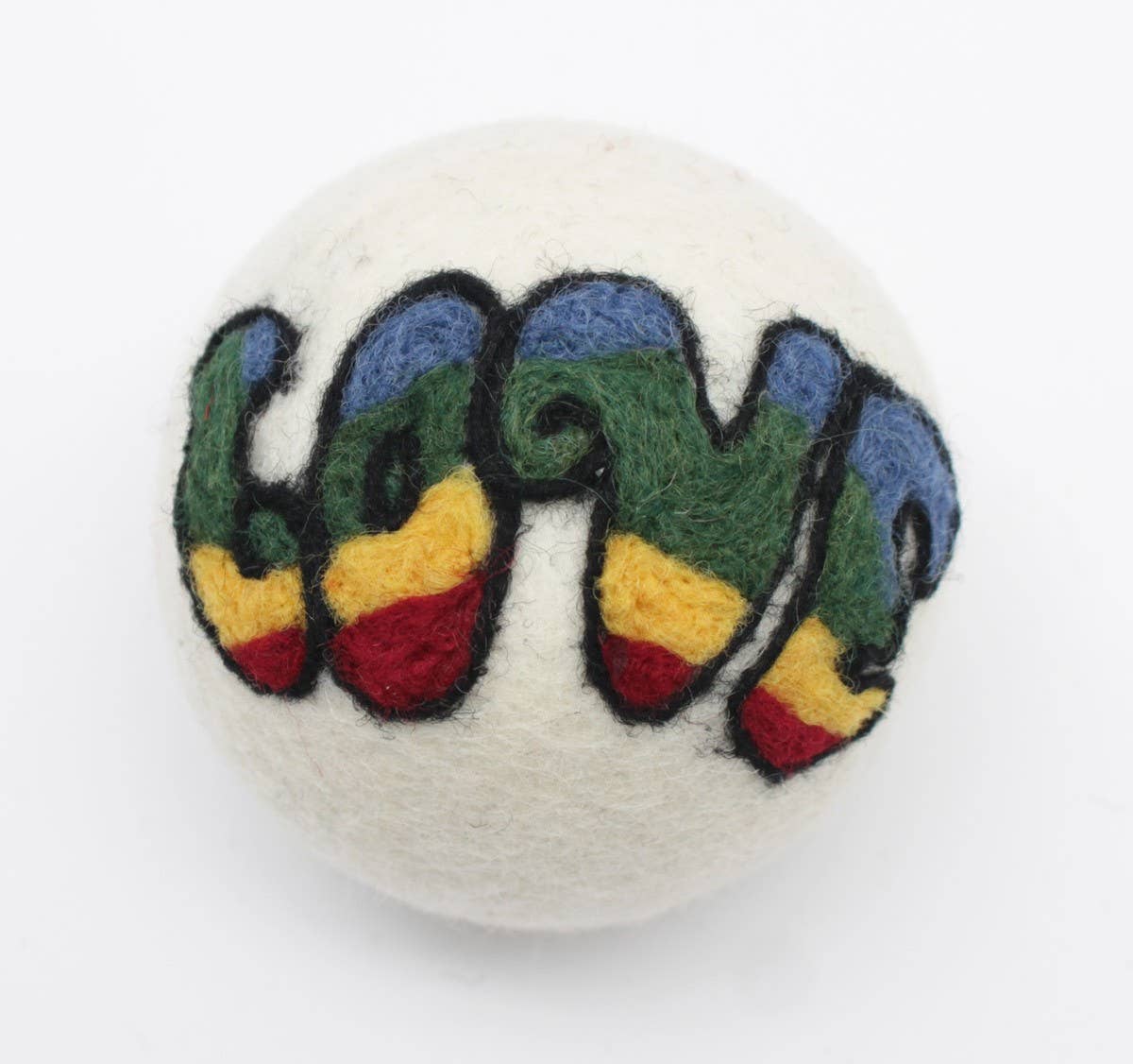 LOVE - Eco Wool Dryer Balls - Fair-Trade: Reggae