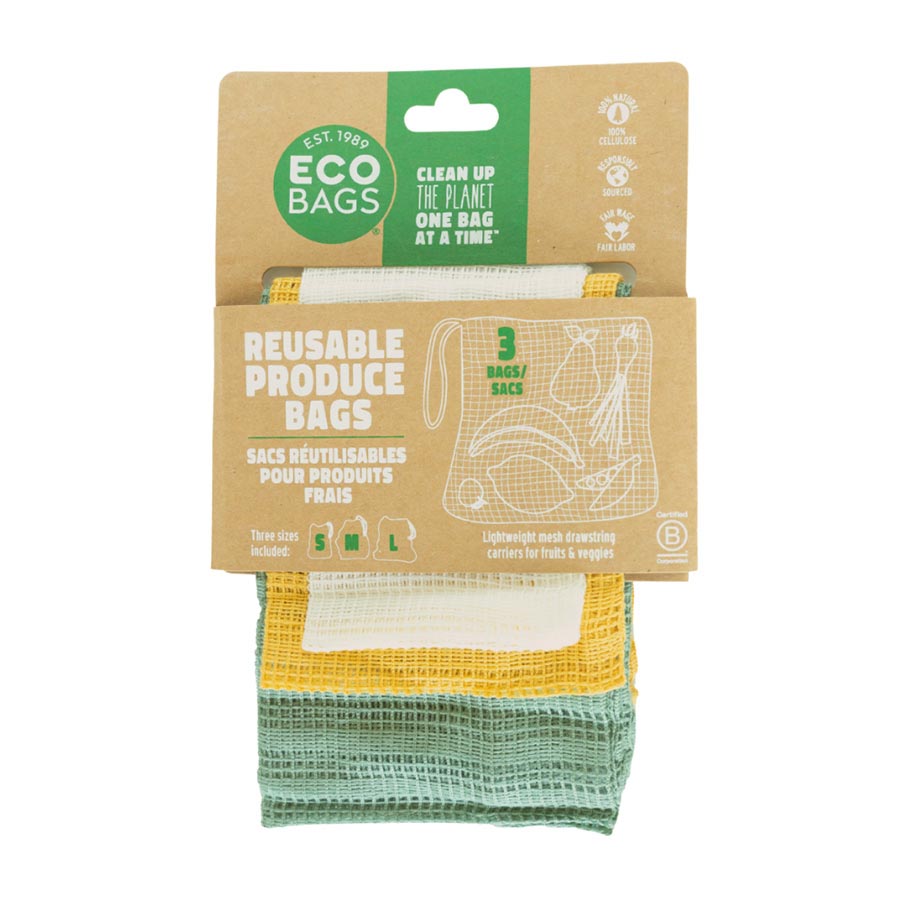 Set of 3 Cellulose Produce Bags