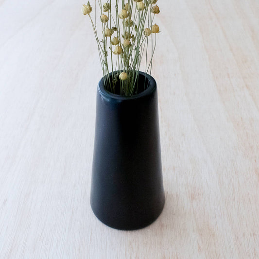 Black Pyramid Vases: Large