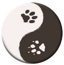 Button - Yin-Yang Paws