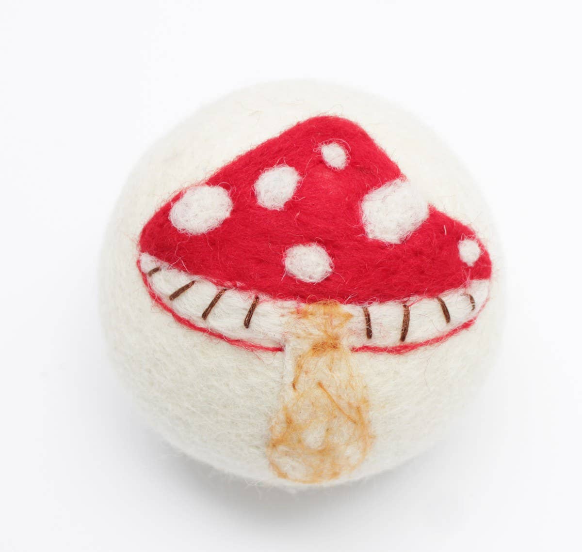 Mushrooms - Eco Wool Dryer Balls - Fair-Trade: Red Mushroom