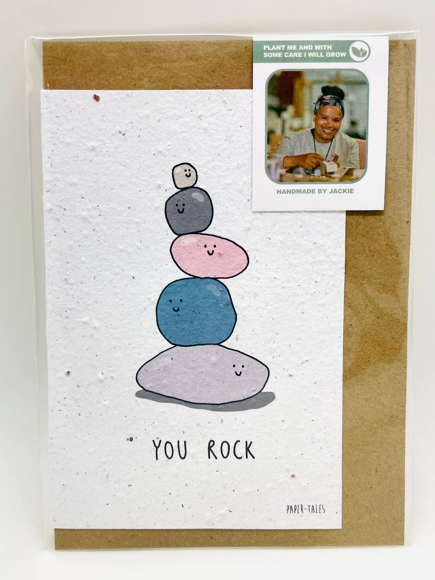 Growing Paper greeting card - You Rock: Paper Band