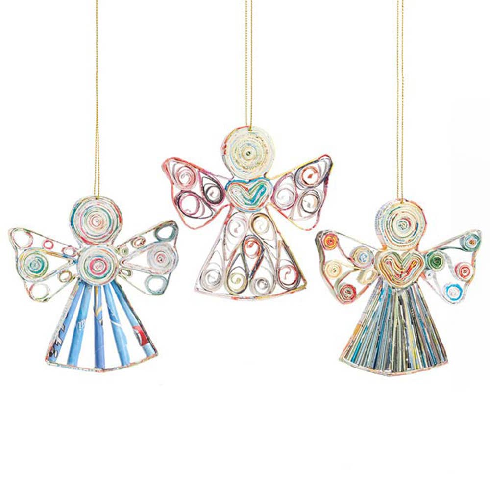 Quilled Angels Ornament Set