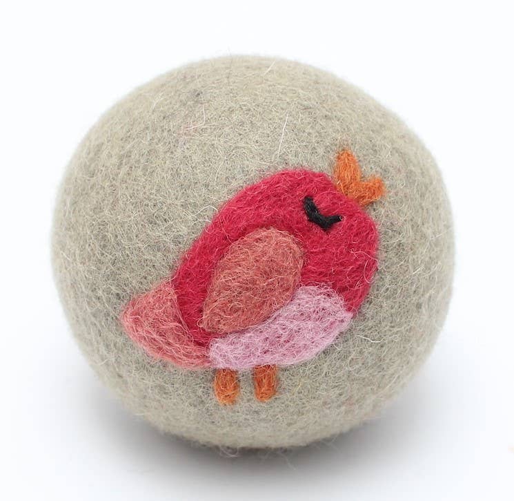 Birds - Eco Wool Dryer Balls - Fair-Trade: Yellow Chick