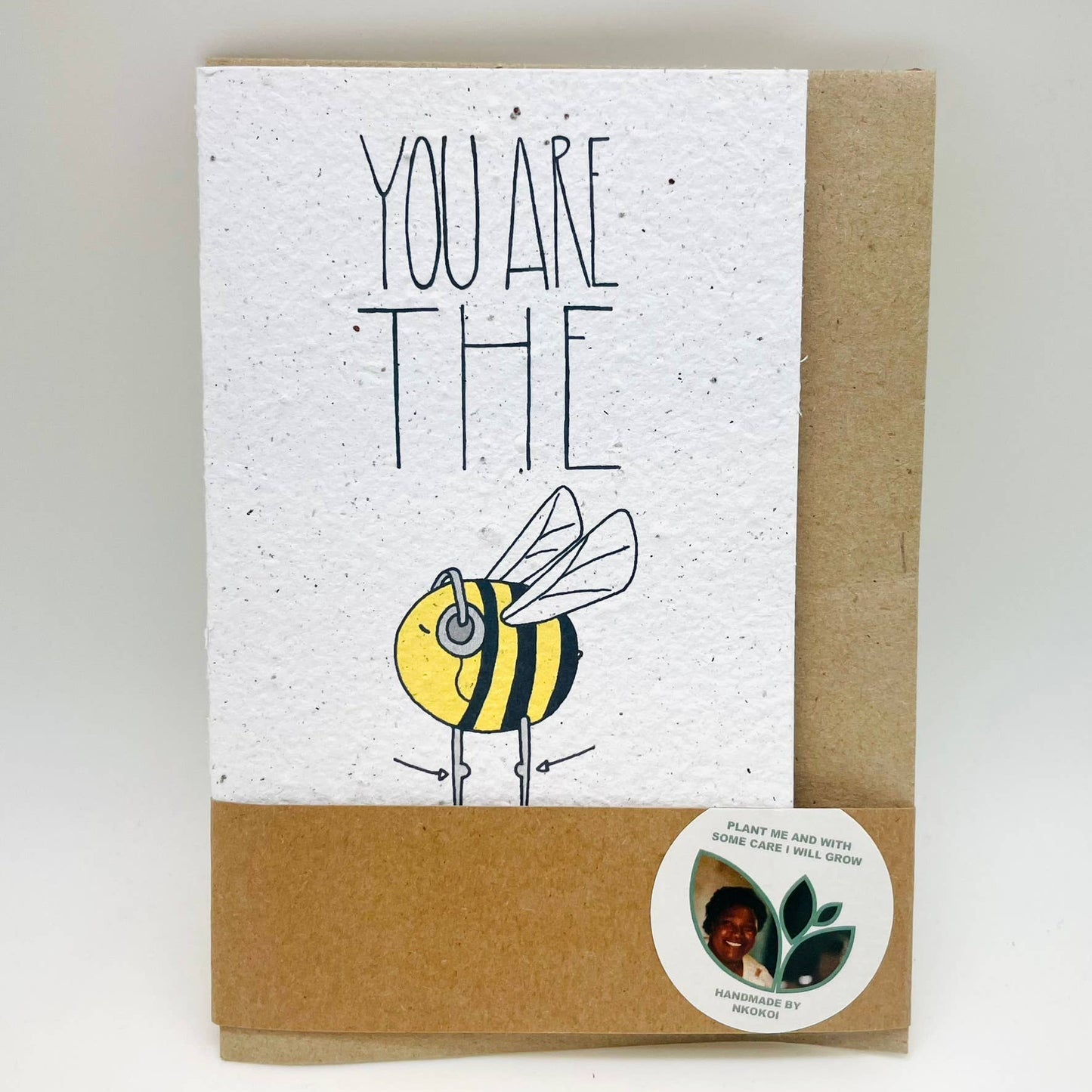 Growing Paper greeting card - Bee's Knees: Paper Band