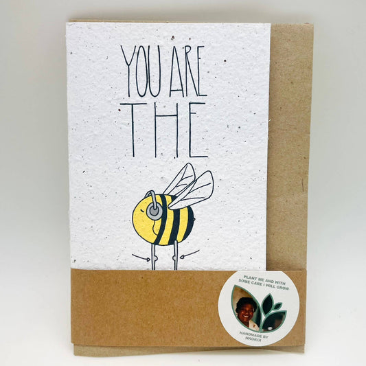 Growing Paper greeting card - Bee's Knees: Paper Band