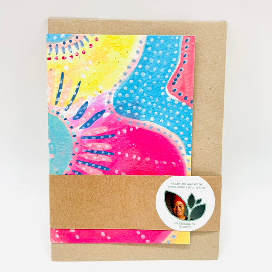 Growing Paper greeting card - Celebration of Pastel: Paper Band