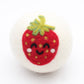 Fruits (Strawberry, Plum, Pear, Bananas) Wool Dryer Balls: Strawberry