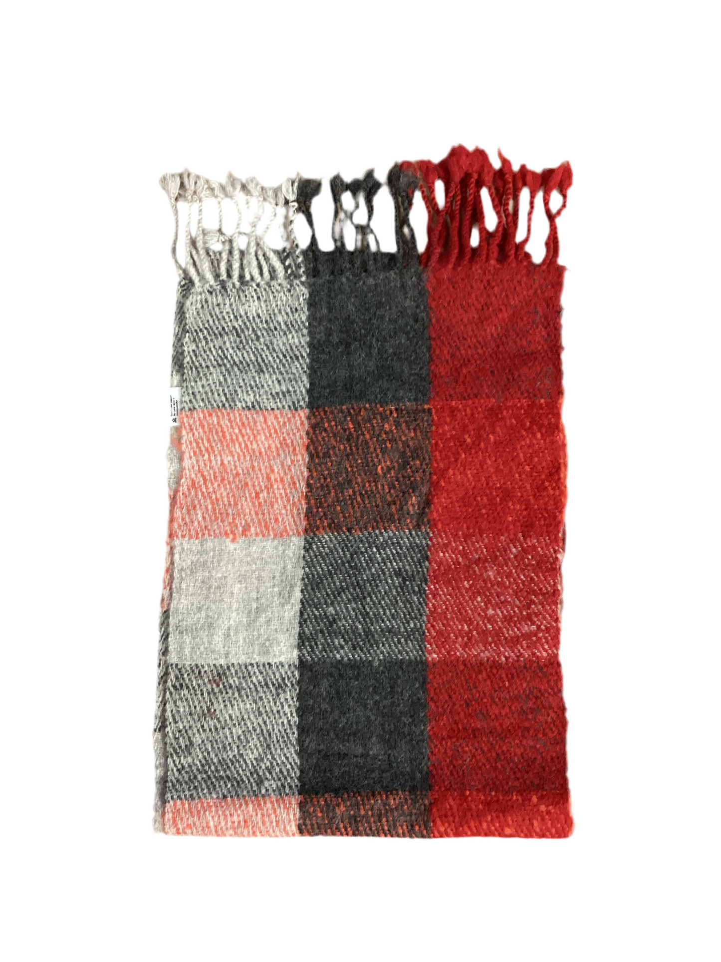 Alpaca plaid scarf