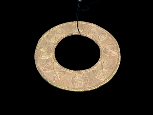 Circle brass pendant