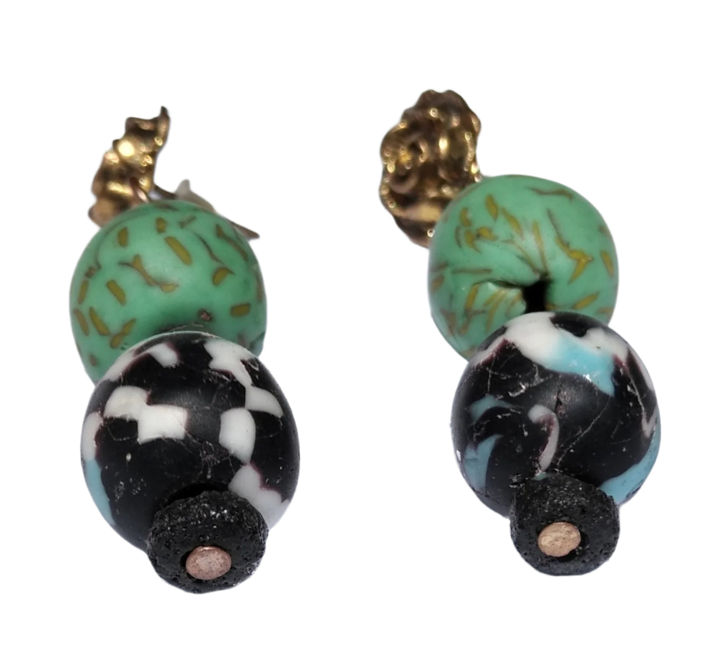 Elegant Krobo Bead Earrings