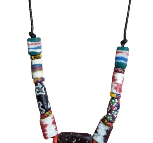 Adjustable Tribal Mix Bead Necklace