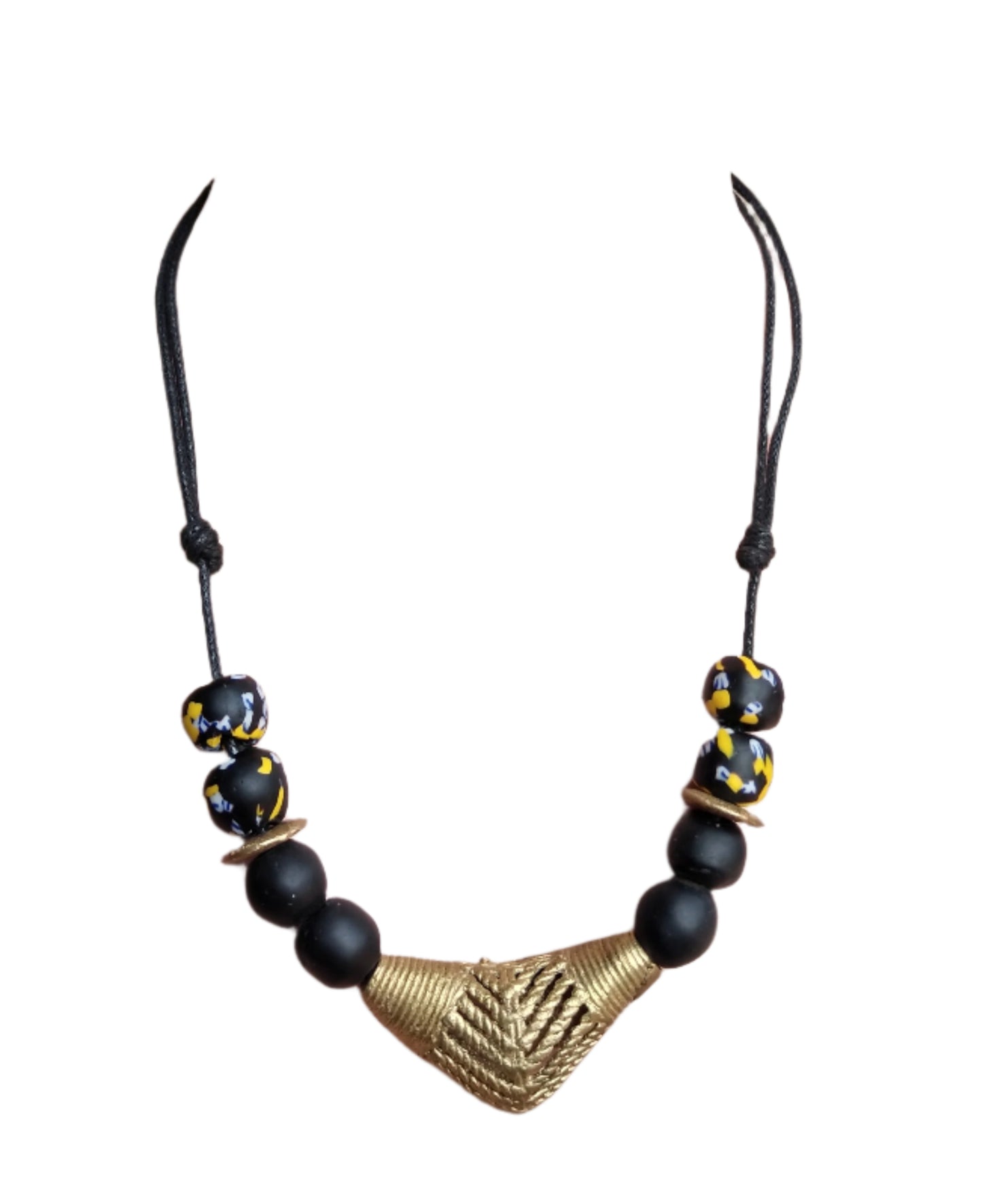 Regal Heritage Black & Gold Necklace