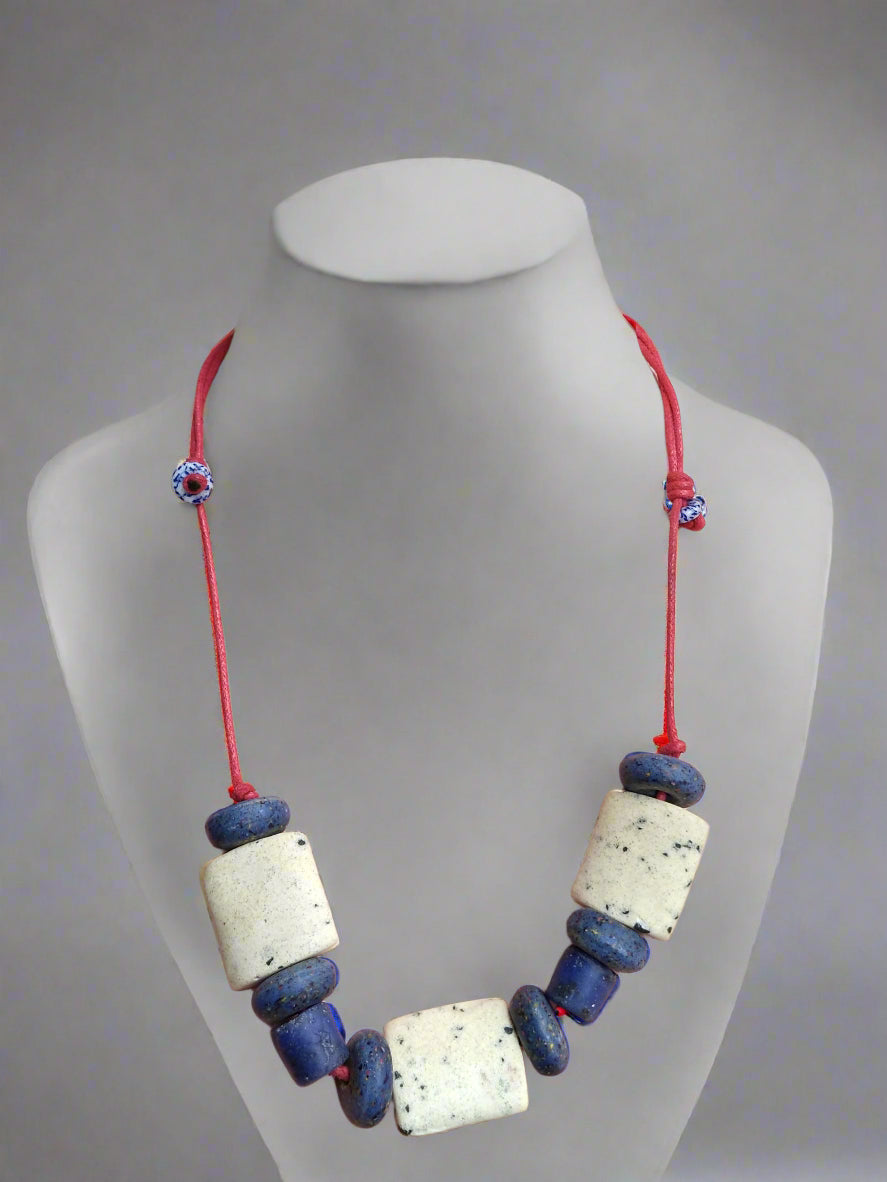 Maritime Blues Statement Necklace