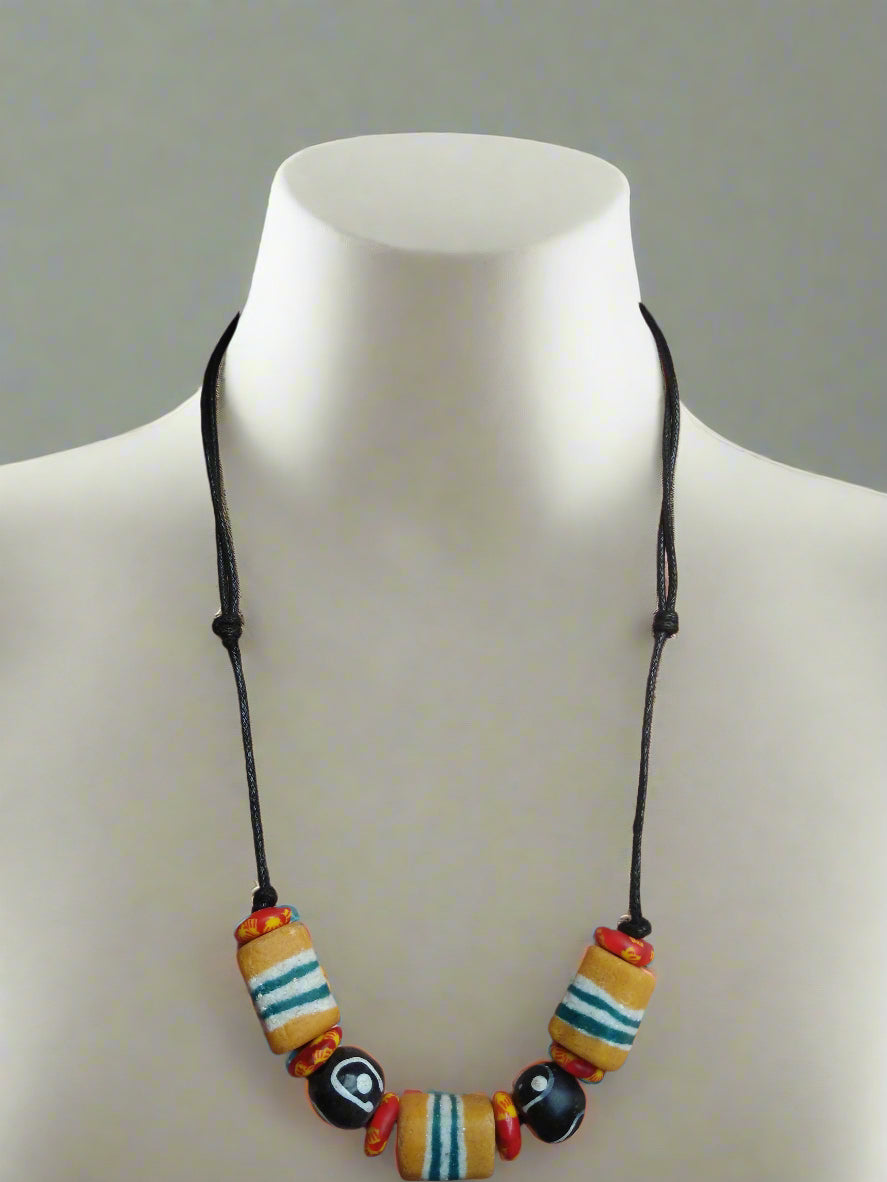 Tribal Stripe Adjustable Necklace