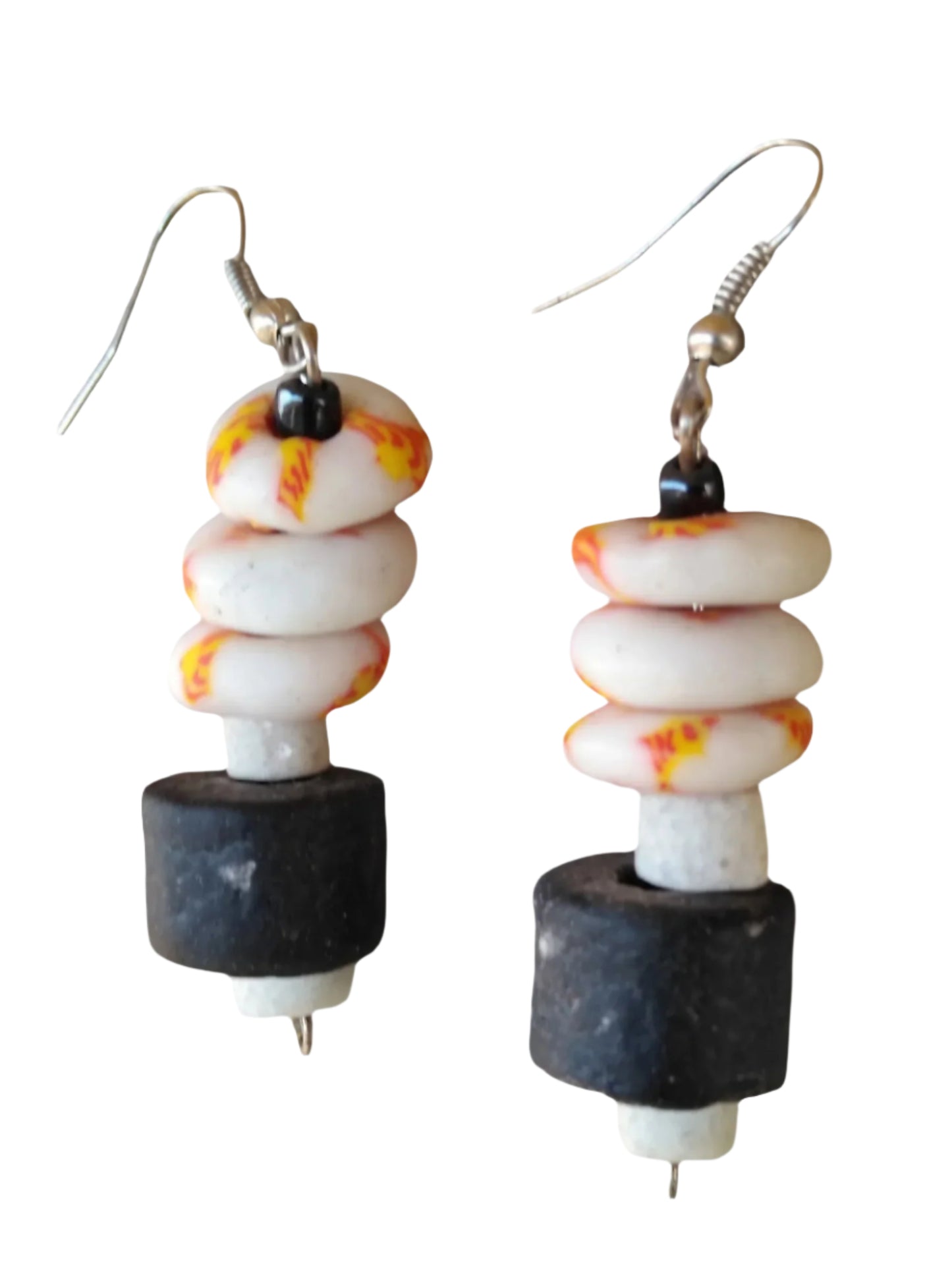 Ghana Stacked Glass Earrings