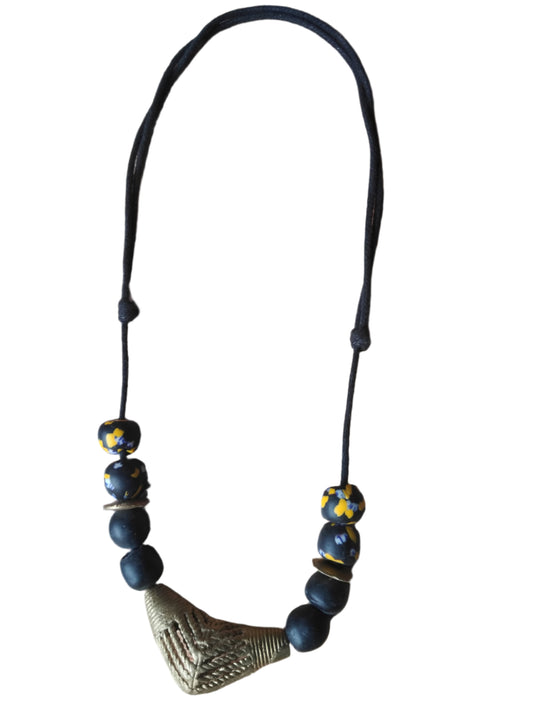 Regal Heritage Black & Gold Necklace