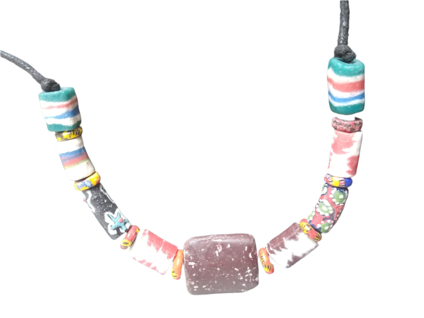 Adjustable Tribal Mix Bead Necklace