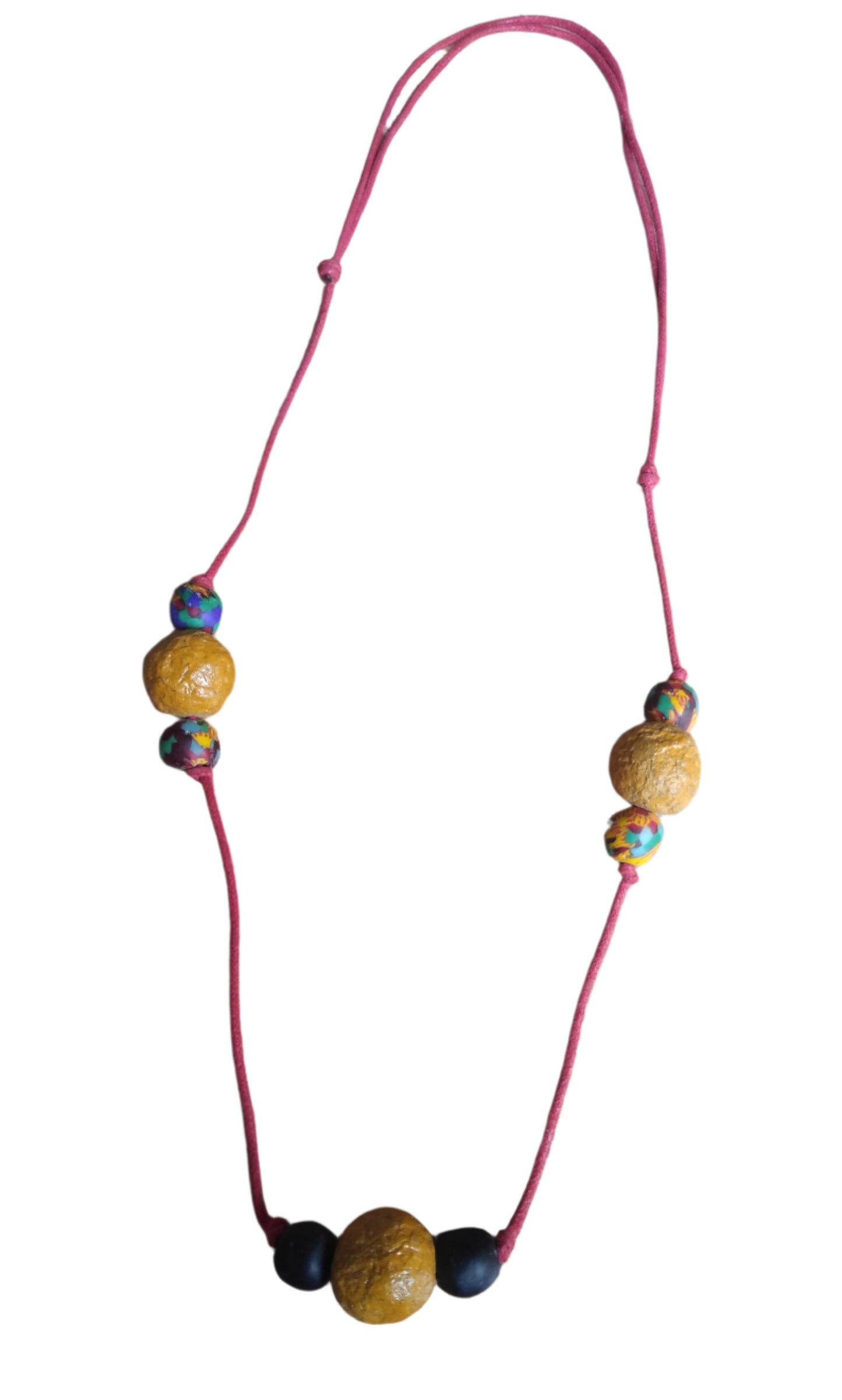 Eco-Chic Adjustable Necklace: Yellow