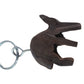 Rabbit Wooden Keychain