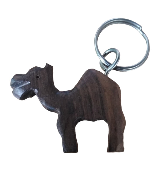 Camel Wooden Keychain