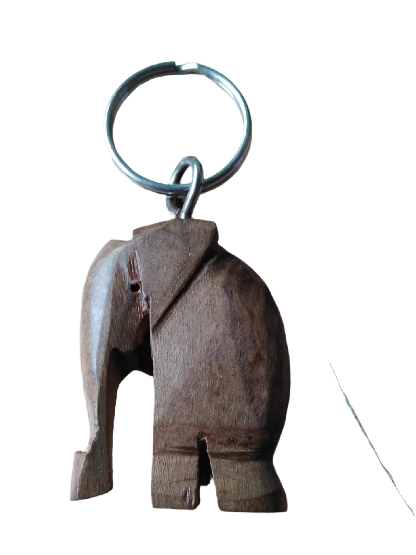 Elephant Wooden Keychain