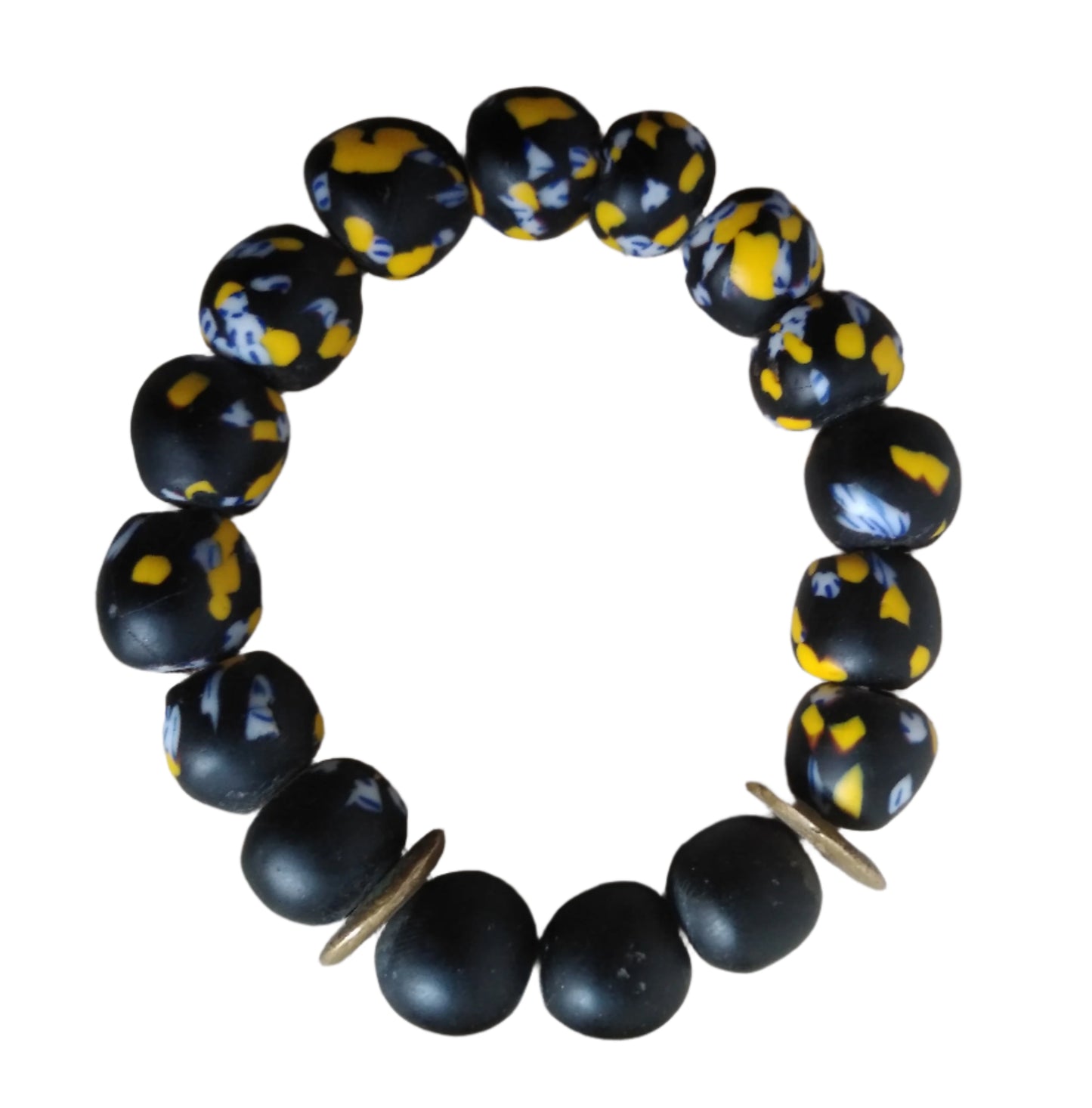 Ebony Sunshine Bead Bracelet