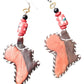 Africa Rising Leather Map Earrings