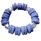 Midnight Elegance Textured Bead Bracelet