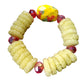 Lemon Drop Textured Bead Bracelet