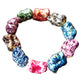 Cosmic Splash Irregular Chunky Bead Bracelet