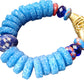 Ocean Treasure Krobo Bead Bracelet