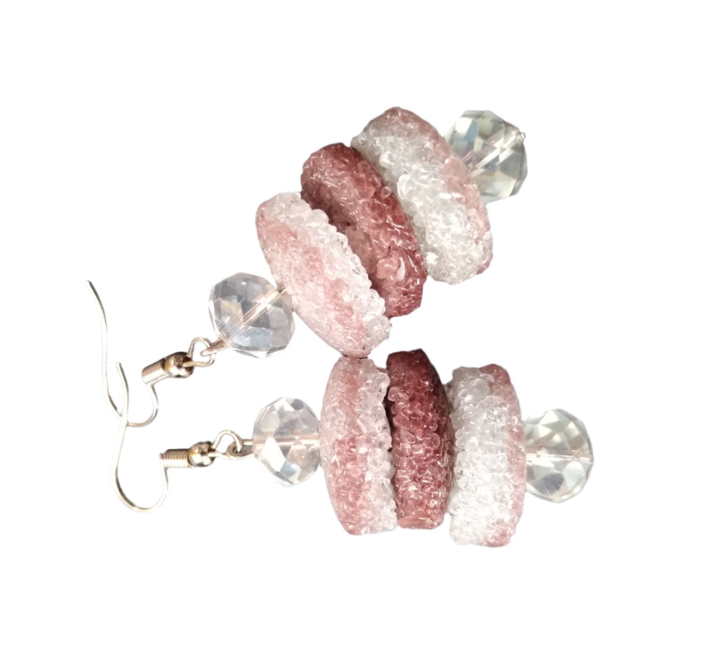 Rose Crystal Sugar Drop Earrings