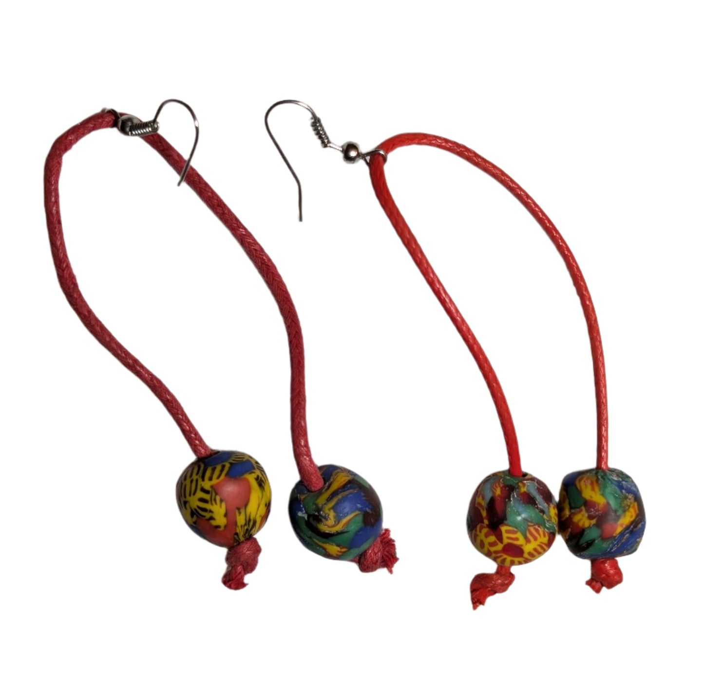 Krobo Beads Drop Earrings