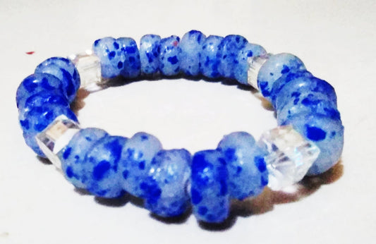 Ocean Mist Speckled Bead Bracelet