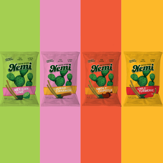 Fiesta Starter Bundle - Crunchy Nopales Cactus Nemi Snacks: English