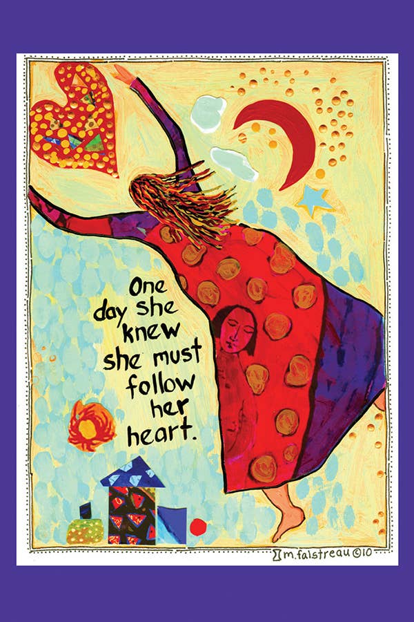 Postcard - Follow Her Heart