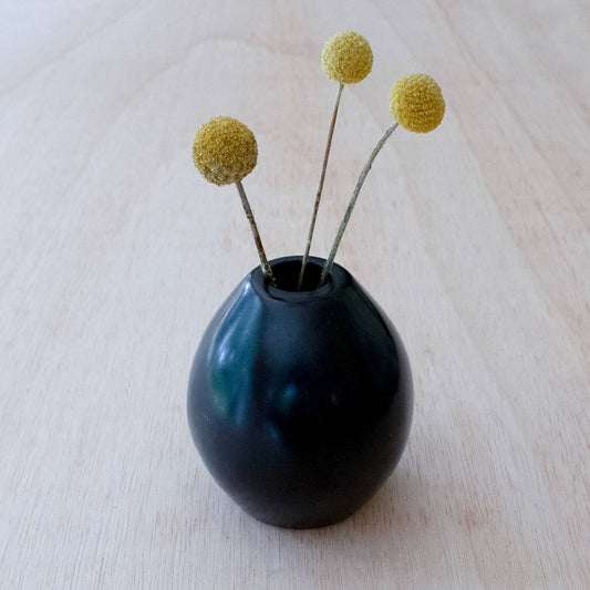 Black Egg Vase