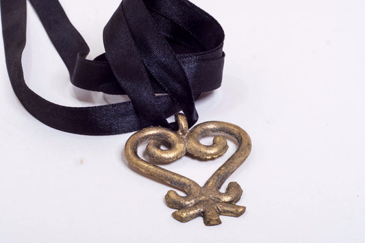 Adinkra Heart Pendant