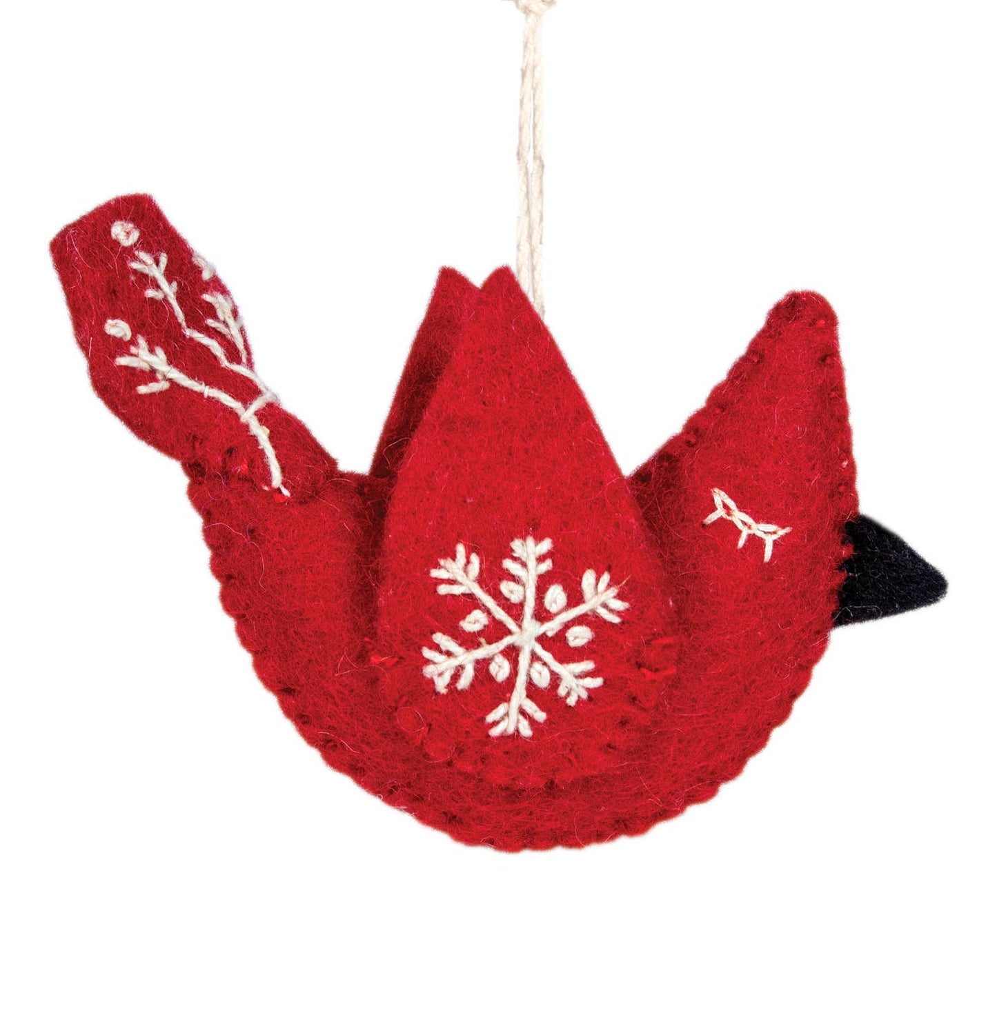 Snowflake Cardinal Ornament