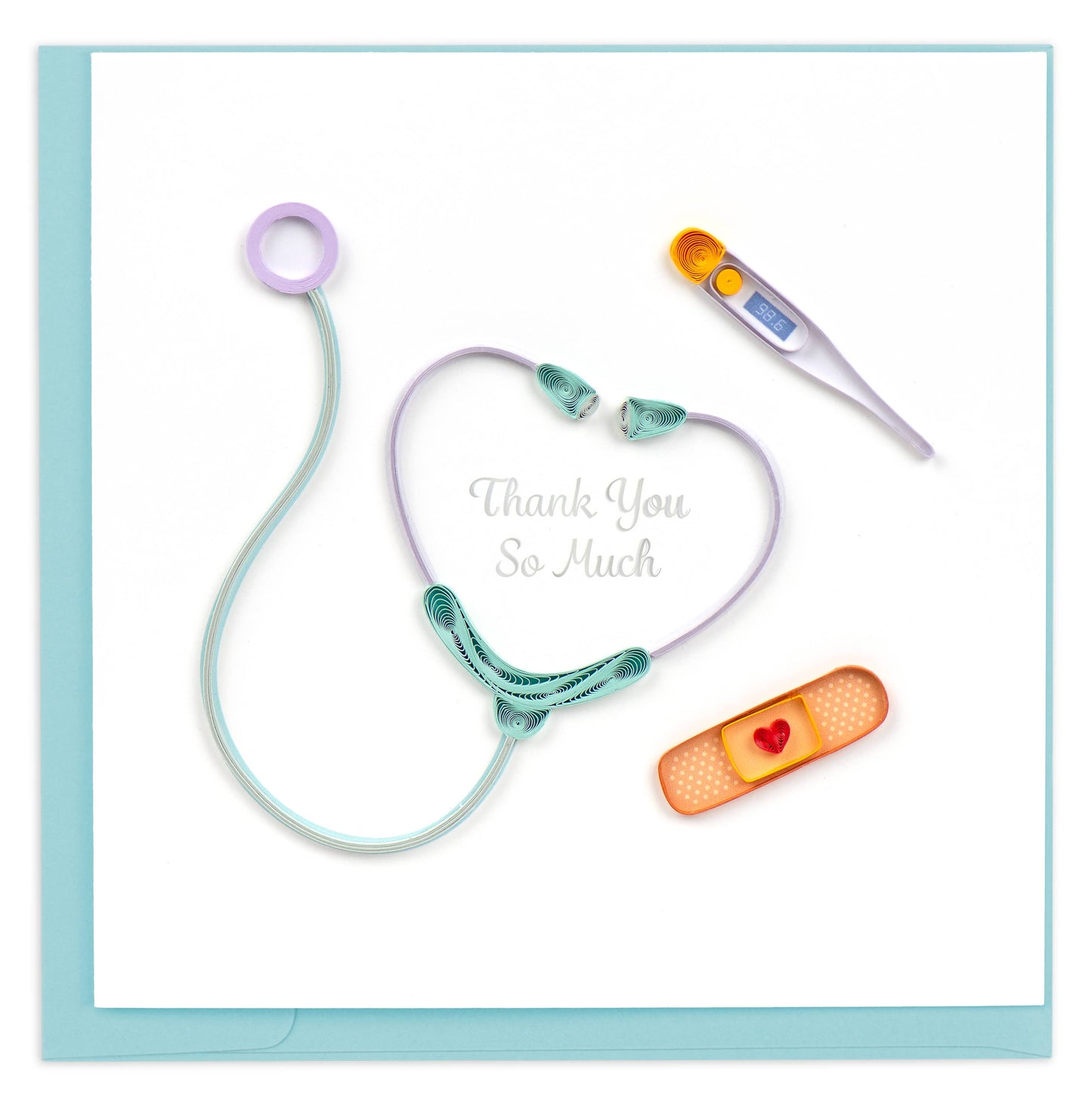 Tarjeta de felicitación Quilled Thank You Healthcare